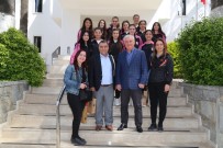 İSMAIL ALTıNDAĞ - Kıbrıs Kız Hentbol Takımı Bodrum Belediyesi'ni Ziyaret Etti