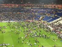 LYON - Maç öncesi ortalık karıştı! Fransızlar sahaya girdi