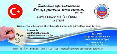 Şahin'den Vefa-Der Programına Davet