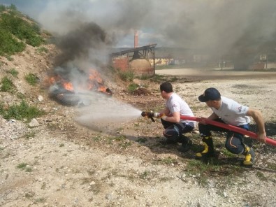 Hisarcık İtfaiye Personeline Yangın Eğitimi