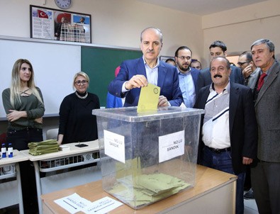 Başbakan Yardımcısı Numan Kurtulmuş oyunu kullandı