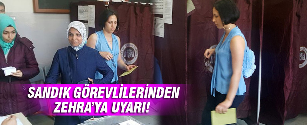 Hülya Avşar'ın kızı Zehra'nın ilk oy şaşkınlığı