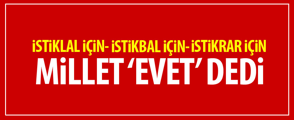 2017 Anayasa Referandumu sonuçları