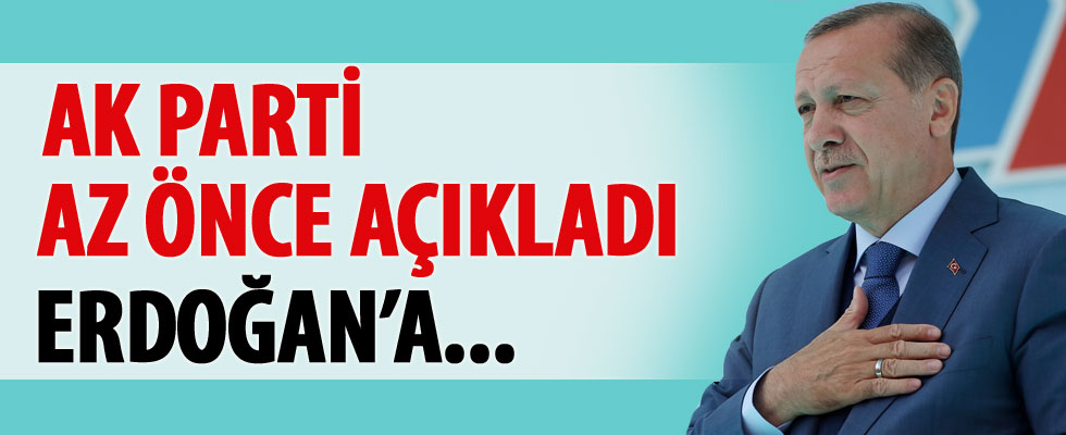 AK Parti'den flaş Erdoğan açıklaması