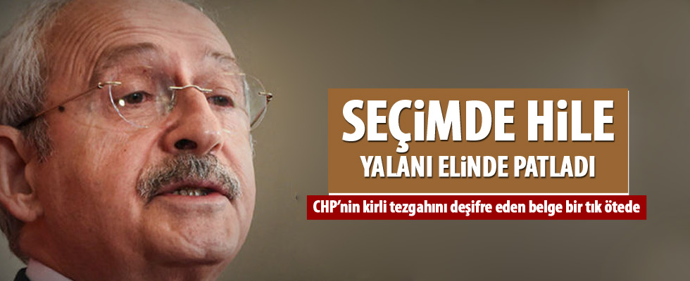 CHP'nin 'seçimde hile' yalanı elinde patladı!.
