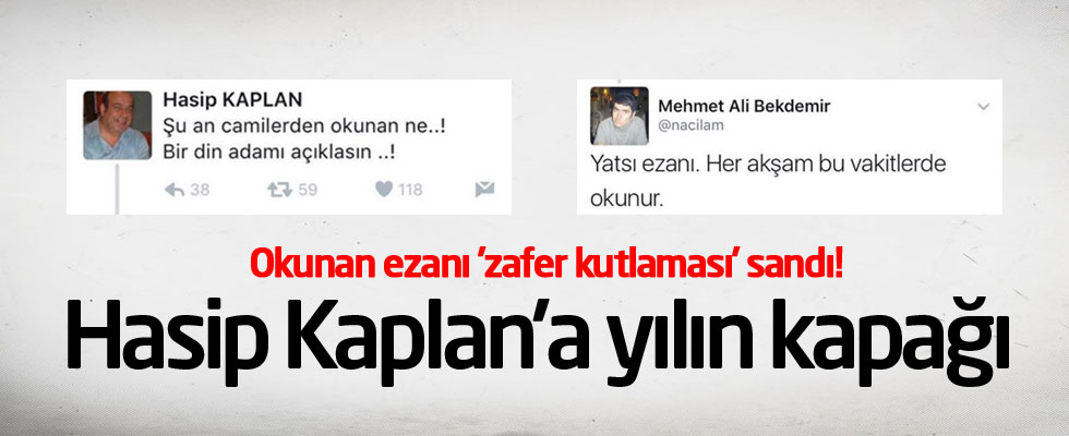 Hasip Kaplan rezil oldu