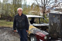 Tosya'da Köy İmamı İçeride Oy Kullandı Otomobili Dışarıda Cayır Cayır Yandı