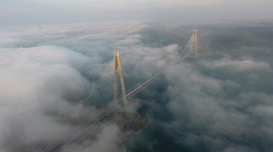 Yavuz Sultan Selim Köprüsü'ndeki muhteşim sis manzarası