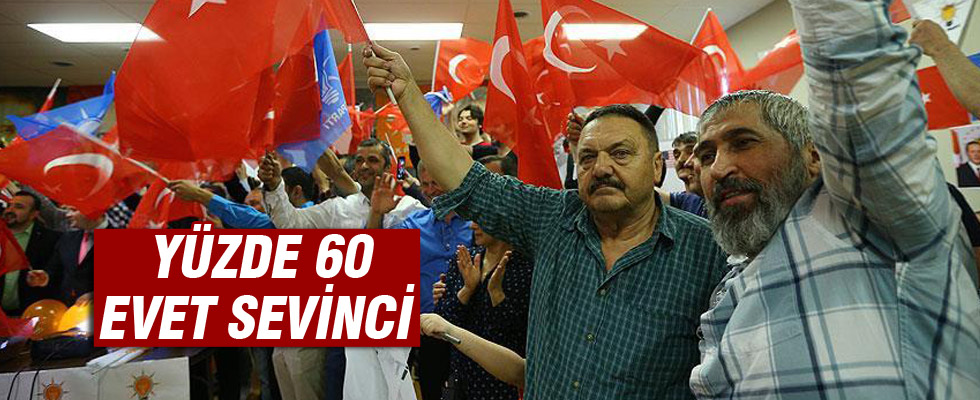 Yurt dışı oylarında EVET rekoru