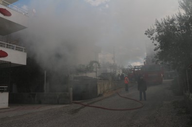 Mut'ta Ev Yangını Korkuttu