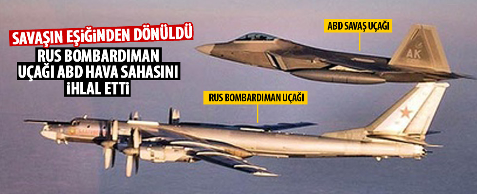 ABD jetlerinden Rus bombardıman uçaklarına önleme