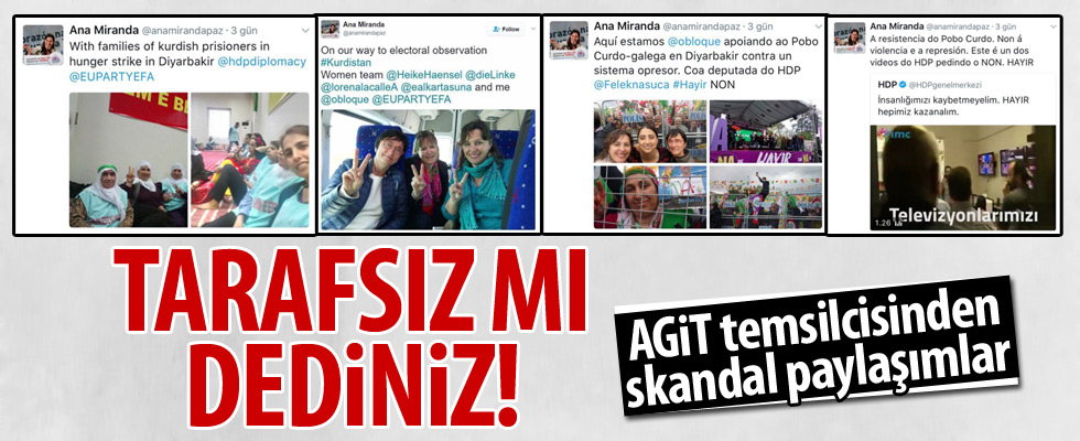 AGİT temsilcisinden skandal paylaşımlar