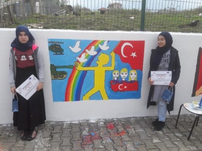 Sinop'ta '15 Temmuz Kahramanları Ve Şehitleri' Konulu Resim Yarışması