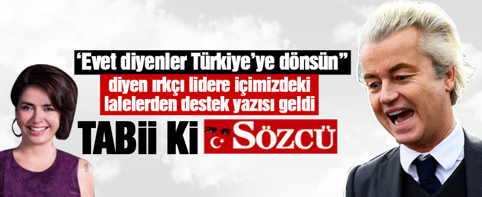 Sözcü yazarından küstah yazı