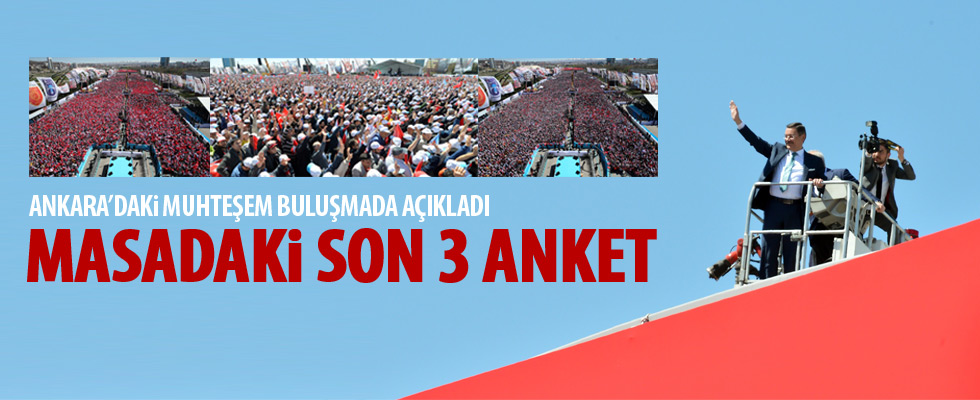 Gökçek'in masasındaki son 3 anket