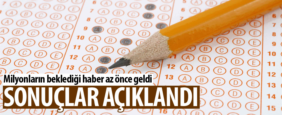 Merakla beklenen sonuçlar açıklandı