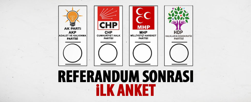 Referandum sonrası ilk anket