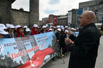 Yakutiye Ve Tutak'tan 100 Öğrenci Çanakkale Gezisine Gitti