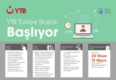 'YTB Türkiye Stajları' Programına Başvurular 15 Mayıs'ta Sona Eriyor