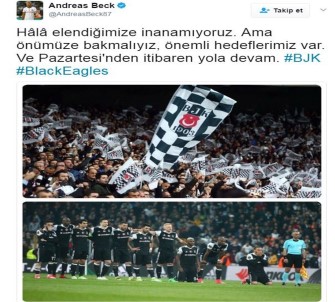 Beck Açıklaması 'Elendiğimize İnanamıyoruz'