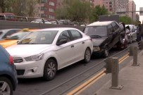 TRAFİK ÖNLEMİ - Başkent'te 4 Araç Birbirine Girdi