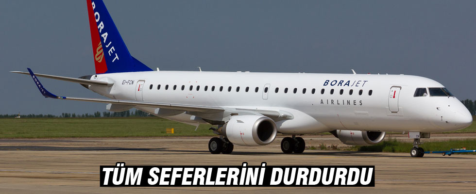 Borajet uçuşlara ara veriyor