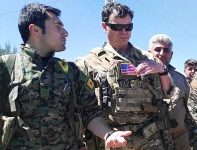 ABD'li komutanlar YPG'lilerle Karakoçak'ta