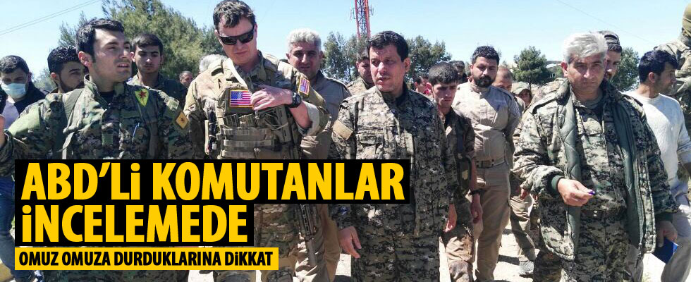 ABD'li komutanlar YPG'lilerle Karakoçak'ta