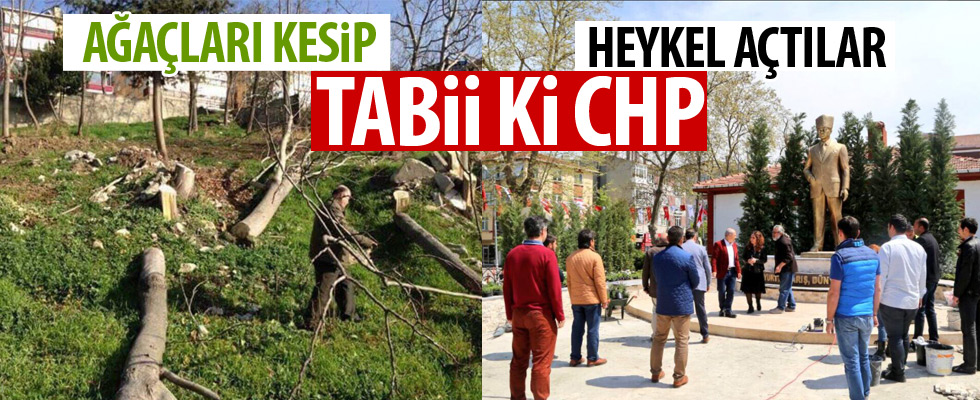 CHP'li belediyenin heykel aşkı