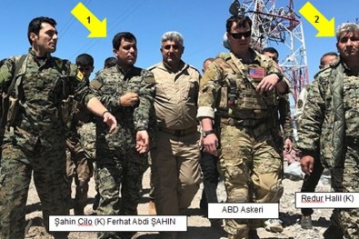 TSK'nın Vurduğu Suriye'nin Kuzeyindeki YPG Hedeflerini Amerikan Askerleri Ziyaret Etti