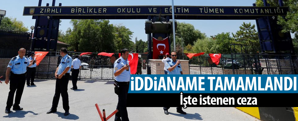 Zırhlı Birlikler iddianamesi tamamlandı