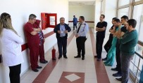 YANGIN TATBİKATI - Hastanede Deprem Yangın Eğitimi Düzenlendi