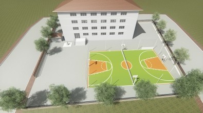 Yunusemre Belediyesi İlçedeki 10 Okula Spor Alanı Yapacak