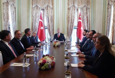 Cumhurbaşkanı Erdoğan, Atlantik Konseyi Yönetim Kurulu'nu Kabul Etti