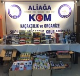 İzmir'de Kamyonet   İçerisinde Gümrük Kaçağı Eşyalar Yakalandı.