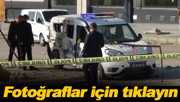 Mersin'de polis aracına EYP'li saldırı