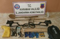 Karaman'da Kaçak Kazı Yapan 3 Kişi Yakalandı