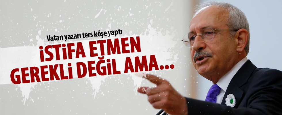 Kılıçdaroğlu'na istifa göndermesi