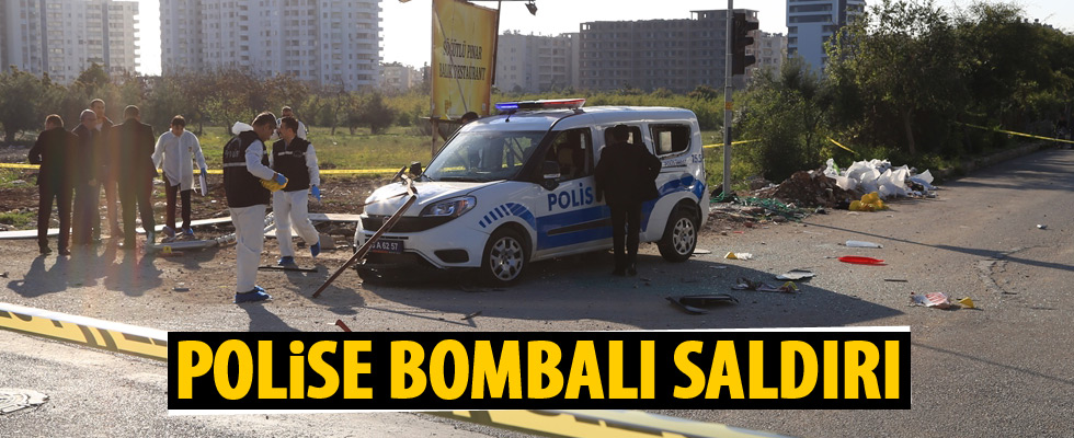 Mersin'de polis aracına EYP'li saldırı