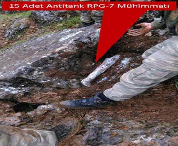TSK Açıklaması '15 Adet RPG-7 Anti-Tank Mühimmatı Ele Geçirildi'