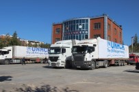 CUMA ÖZDEMIR - Kilis'teki Suriyelilere BM Tarafından Gönderilen Yardım Malzemeleri Dağıtıldı