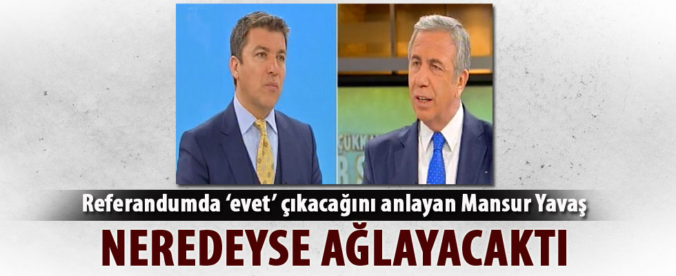 Mansur Yavaş neredeyse ağlayacaktı