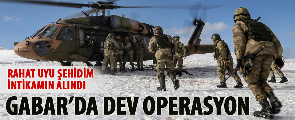 Gabar'da dev operasyon: 20 terörist öldürüldü