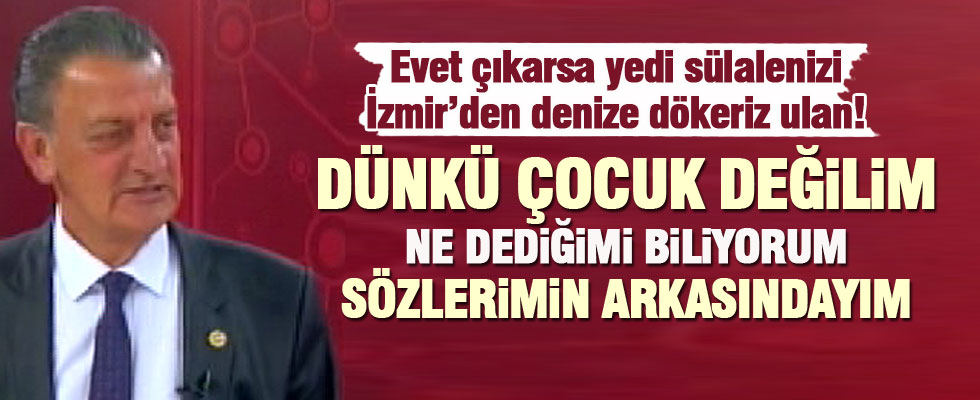 Hüsnü Bozkurt: Sözlerimin arkasındayım