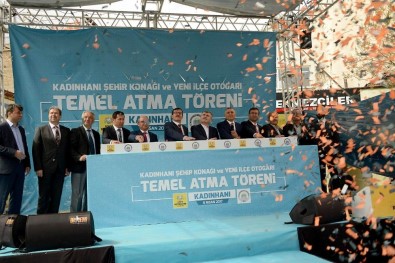 Kadınhanı'nda Şehir Konağı Ve Yeni Otogarın Temeli Atıldı