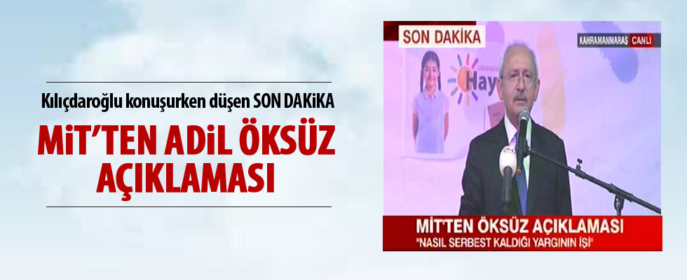 MİT'ten Adil Öksüz açıklaması