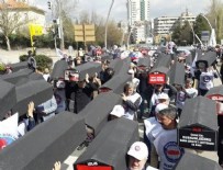 MEMUR SEN - Ankara'da protesto! Tabutlarla yürüdüler...
