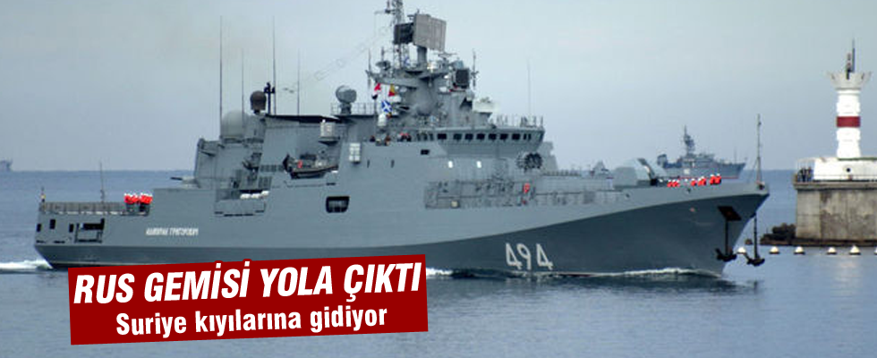 Bir Rus gemisi daha Suriye'ye gidiyor