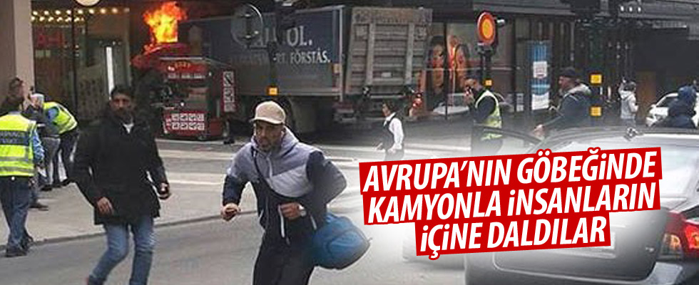 İsveç'te kamyonlu terör saldırısı