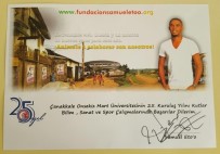 YILDIZ FUTBOLCU - Yıldız Futbolcudan ÇOMÜ'ye Kutlama